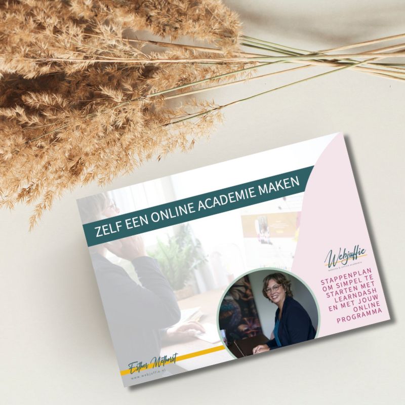 stappenplan hoe maak je een online academie